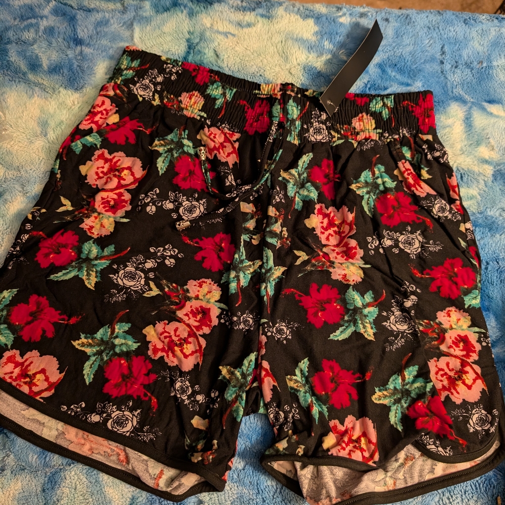 Floral Buttery Soft Plus Size Shorts Bundle
